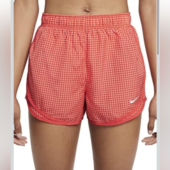 Nike Pants - Nike Dry Tempo Women's Orange Patterned Athletic Shorts Size L